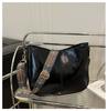 Amazon Bolsa Pequena Feminina 2025 Nova Retrô Simples Bolsa Transversal Moda Bolsa de Ombro Único Axilar Bolsa Balde Exportação