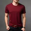Comércio Exterior Amazon Transfronteiriço Cor Sólida Tamanho Grande Gola Redonda Manga Curta Casual Esportivo Simples Camiseta Camada Base Tlktok