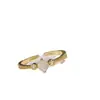 Anillo de cristal de ágata Río Estelar de color rojo pequeño Versa para mujer bañado en oro incrustado simple moda anillo de boca abierta Suministro en vivo