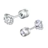 Suministro directo de fábrica, clavo de oreja de acero inoxidable, clavo de oreja de acero de titanio, tapón para los oídos, bola de pastel redonda, joyería de perforación, accesorios para clavos de oreja, venta al por mayor
