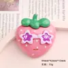 Dibujos animados DIY accesorios de resina accesorios gafas de sol de frutas pegamento de crema pasador hecho a mano funda de teléfono móvil hebilla de zapato accesorios lote