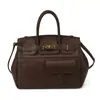 Moda Transfronteiriça Bolsa Kelly de Grande Capacidade Nova Bolsa Transversal Versátil para o Dia a Dia Bolsa Platinum Portátil de Alta Gama para Mulheres