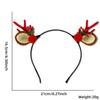 Nueva diadema de cuerno de alce de Amazon, bola de pelo navideña, diadema con orejas de ciervo, lazo y campana, diadema de astas pequeñas