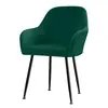 Funda Engrosada para Sillón de Respaldo Alto, Funda de Terciopelo Zorro Plateado para Silla de Oficina Giratoria, Funda a Prueba de Polvo para Sillas de Comedor de Hogar y Hotel, Funda de Silla de Gama Alta