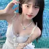 ¡Nos vemos junto al mar!~ Collar de Cuentas Shell de Dopamina Diseño de Nicho para Mujer Cadena para Clavícula Accesorios Estilo Vacaciones de Verano
