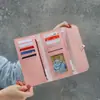 Carteira Simples de Novo Estilo para Estudantes do Sexo Feminino Estilo Coreano Fashion Bonita Fivela Carteira de Moedas Carteira Feminina Longa Fina