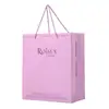 Bolsa Loja de Roupas Caixa de Presente de Luxo Embalagem Sacola de Papel Branco Presente Sacola de Presente Sacola de Papel