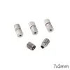 Acessórios para Joias DIY Fivela para Colar Fivela de Rosca Pulseira de Contas Caseira Fivela de Conexão Fivela de Amendoim Conector Fivela de Pérola