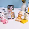 Soporte para teléfono de espuma PU personalizado, figura linda de rebote lento, adorno de escritorio, juguete antiestrés con impresión de logotipo