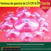 Fornecimento de Fábrica Ganchos Transparentes com Ventosa 2,5cm-8cm para Cozinha e Banheiro, Forte Aderência e Suporte de Carga Pesada