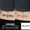 Pegatinas de tatuaje termocrómicas que cambian de color al calentarse, murciélago, corazón, lazo, espalda, cintura, entrepierna, pegatinas de tatuaje temporales impermeables