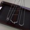 2023 nueva cadena de clavícula con microincrustaciones de circonita, elegante y simple, collar de alta calidad para mujer, fábrica de joyería de red roja ins