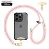 Lanyard para teléfono móvil con explosiones se puede colgar en la espalda cuerda ajustable para colgar en el cuello cuerda tejida corta para la muñeca anti-pérdida venta al por mayor de fábrica