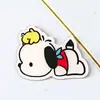 Perro Pita Dibujo Animado Lindo Broche Acrílico Venta al por Mayor Decoración para Bolsas Insignia Personalizada para Estudiantes Parche Abalorios