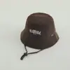 Chapéu de Pescador de Veludo Cotele de Outono e Inverno Moda Ins Estilo Coreano Versátil Chapéu de Balde de Aba Larga para Meninas e Meninos