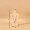 Suporte de Exibição de Colar para Vaso de Madeira Maciça Cabide de Pingente para Joias Modelo de Pescoço Suporte de Joias para Pescoço Adereços de Foto