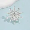 Anel Europeu e Americano Transfronteiriço Novo Amas Estrela de Oito Pontas Floco de Neve com Strass, Joia de Mão Elegante e Deslumbrante