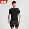 Traje de baño de manga larga para hombre, protector solar, secado rápido, traje de surf, conjunto transpirable de dos piezas, bañador talla grande, traje de buceo, equipo de natación