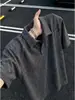Camisa polo de manga corta para hombre, estilo americano de dinero antiguo, cuello camisero, transpirable, verano, de punto de alta gama, top tipo camiseta