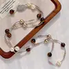 Collar Natural Fino de Piedra Ojo de Tigre Perla Shijia Cadena para Clavícula Collar Maillard para Mujer Autenticidad Garantizada y Reinspección