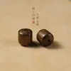 Atacado Material Antigo Seda Dourada Nanmu Contas Individuais Contas Redondas de Madeira/Contas Cilindricas de Corte Reto para Acessórios DIY e Contas Soltas para Fazer Pulseiras