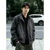 Marca Americana de Moda Transfronteriza Retro Vuelo Moda Hombres Primavera y Otoño Chaqueta Corta Cuello Alto Exterior Impermeable Chaqueta de Montañismo Chaqueta