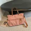 Bolsa de Lona Casual de Gran Capacidad para Viaje 2026 Nueva Llegada Otoño Bolsa de Equipaje de Alto Valor Personalidad Bolso de Hombro Cruzado de Moda