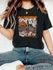 Camiseta Casual de Verão Feminina Europeia e Americana com Tema de Halloween, Gola Redonda, Manga Curta, Moda Estrangeira Explosiva