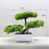 Decorações de Casa Enfeites Simulação Pinheiro de Boas-Vindas Planta em Vaso Planta Verde de Interior Bonsai Desktop Flor Artificial Decoração de Pinheiro