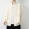 Jaqueta Cardigan de Tricô com Gola Alta Masculina Outono Inverno Marca Tendência Jaqueta Casual Solta Jaqueta Suéter Bonita Masculina