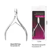 Alicate de Cutícula Amazon D501, Pinça para Sulco de Unha, Alicate de Cutícula com Mola, Cortador de Unha Angulado, Ferramenta Removedora de Esmalte, Empurrador de Cutícula de Aço para Nail Art