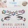 Pegatinas de Diamantes, Pegatinas Decorativas para Cara, Maquillaje de Escenario para Niña con Diamantes, Pegatinas de Cristal, Pegatinas de Maquillaje, Pegatinas para Cejas, Pegatinas de Tatuajes Transfronterizas