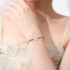 Pulsera de Plata de Ley S925 de Paz y Prosperidad para Mujer con Carácter de Fortuna, Pulsera de Jade Blanco, Joyería al por Mayor de Nuevo Estilo Chino