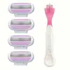 Em estoque Faca de barbear manual de 3 lâminas Jishu faca de barbear feminina artefato de remoção de pelos das axilas série especial feminina faca de remoção de pelos