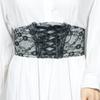 Sello de Cintura de Encaje Ropa Exterior Vestido Cintura Ajustada Elástico Cinturón Ancho Vestido Camisa Túnica Decorativa Accesorios