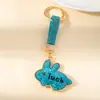 Pingente de Coelho da Sorte com Strass Transfronteiriço DIY Charme de Coelho Chaveiro Bolsa Acessório de Joia Exquisito