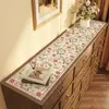 Alfombrilla protectora para encimera de mueble de TV retro americano, mantel impermeable y a prueba de aceite para mueble de comedor, alfombrilla anti-suciedad para mueble de entrada y zapatero