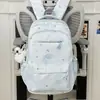 Mochila Escolar Estilo Japonês com Estampa de Estrelas para Alunas do Ensino Fundamental, Grande Capacidade, Mochila de Alto Valor - Verão 2026