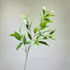 Plantas verdes artificiais, folhas de eucalipto, galhos artificiais, decoração de casa, arranjos florais, flores decorativas, folhas falsas