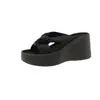 Hermosas sandalias de plataforma alta para mujer, para uso exterior en verano, nuevo modelo 2026, ligeras, adecuadas para faldas, sandalias de cuña de tacón alto