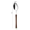 Conjunto de Faca, Garfo e Colher de Aço Inoxidável 304 Estilo Japonês Talheres Ocidentais Cabo de Madeira de Cintura Fina Faca de Churrasco, Garfo, Colher de Sopa, Colher de Sobremesa