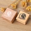 Sello Manual de Bosque Shanchuan DIY Retro Paisaje Natural Literario Decoración Diaria Sello de Madera 8 Opciones