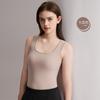 Chaleco térmico Meiyabi para mujer Otoño e Invierno con almohadilla en el pecho Lyocell Lana con almohadilla en el pecho Top interior Base de marca