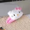 Lindo clip para el pelo de felpa serie Kitty dulce ins lazo dibujos animados KT para flequillo de niñas accesorio para el pelo de dibujos animados BB