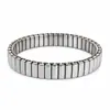 Pulsera de Acero de Titanio de Venta Caliente Cruzada Pulsera Elástica Unisex Moda Lujo Ligero Sensación de Alta Gama Diseño Patchwork Joyería de Mano
