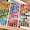 Pegatinas Codificadas por Color para Arte con Cuentas, Pegatinas de Colores Estilo Mard, 221 Pegatinas de Colores, Tarjeta de Colores de Tapas de Botella, Etiquetas Adhesivas de Almacenamiento