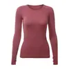 Novas roupas de yoga alta elasticidade Sem costura Esportes femininas manga longa fitness confortável alta elasticidade malha sem costura respirável top feminino