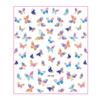 Pegatinas de mariposa para decoración de uñas, diseño de ojo de gato, láser, mariposa, flor, niña, bricolaje, decorativas