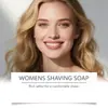 Oceaura Sabão de Barbear Suave e Hidratante Sabor Cítrico Baunilha Espuma Rica Barbear Confortável Suave Nutritivo e Hidratante