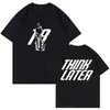 Camiseta Unisex Casual de Algodón Puro con Estampado Gráfico, Talla Europea Transfronteriza, 180g, para Hombres y Mujeres